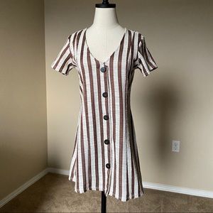 Stripped Mini Dress